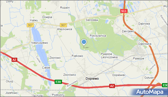 mapa Więckowice Leśniczówka, Więckowice Leśniczówka na mapie Targeo